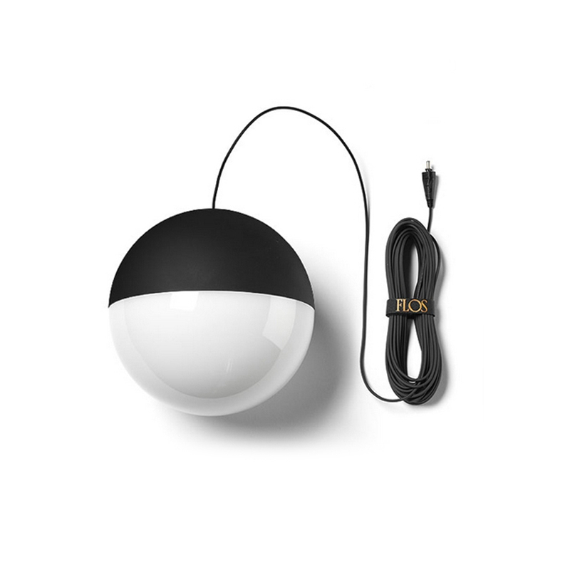 Suspension STRING LIGHT SPHERE Noir FLOS