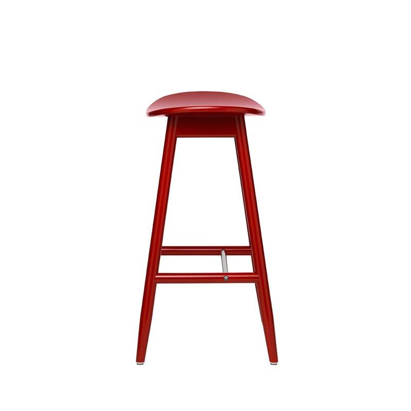 Tabouret haut ICHA BAR STOOL Rouge MASSPRODUCTIONS