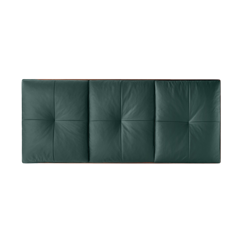 Canapé DAYBED Cuir Coach vert foncé/ noyer huilé noir BASSAMFELLOWS