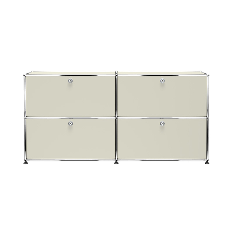 Meuble de rangement USM HALLER E2 Gris clair USM HALLER