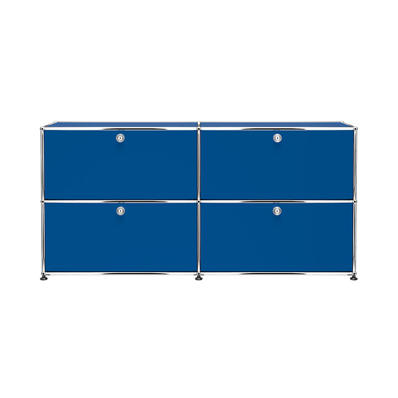 Meuble de rangement USM HALLER E2 Bleu gentiane USM HALLER