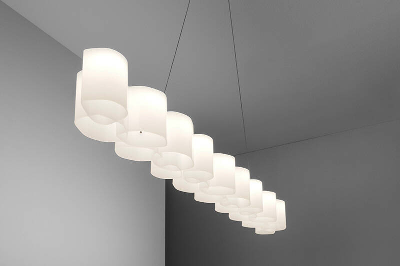 Suspension HONEY L 139 Blanc STILNOVO