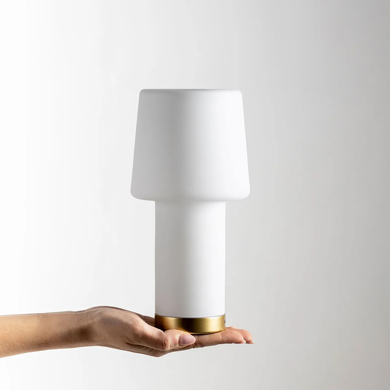 Lampe à poser CAMEO Blanc/ chrome FONTANA ARTE