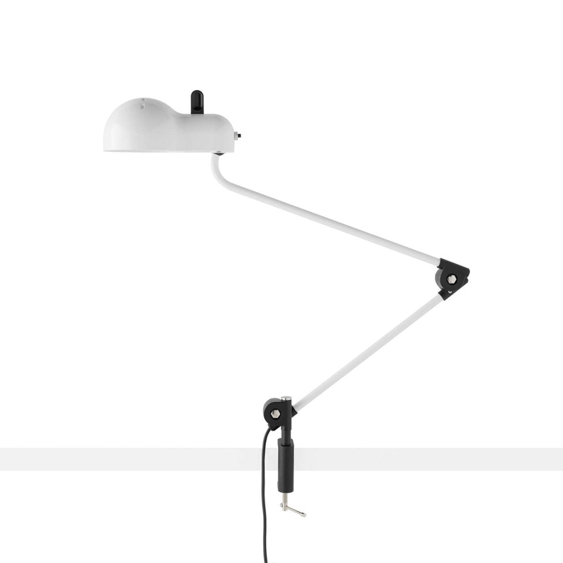 Lampe de bureau TOPO à pince Blanc STILNOVO