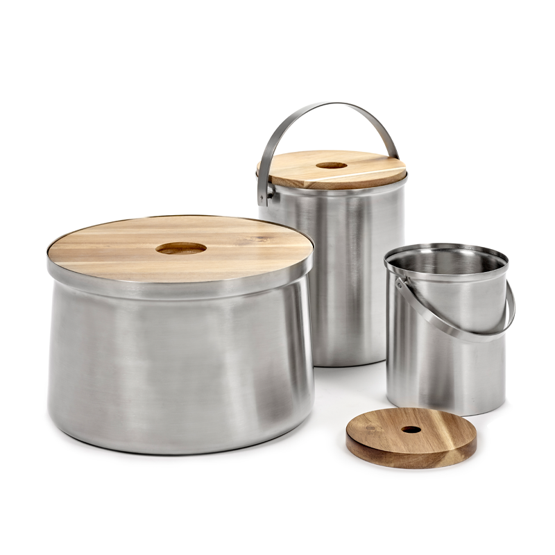 Accessoire de cuisine Saut à glace ICE BUCKET L Argenté SERAX