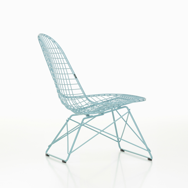 Fauteuil EAMES WIRE CHAIR LKR Bleu ciel VITRA