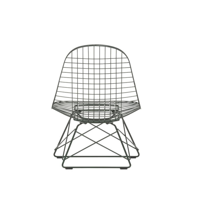 Fauteuil EAMES WIRE CHAIR LKR Vert foncé VITRA