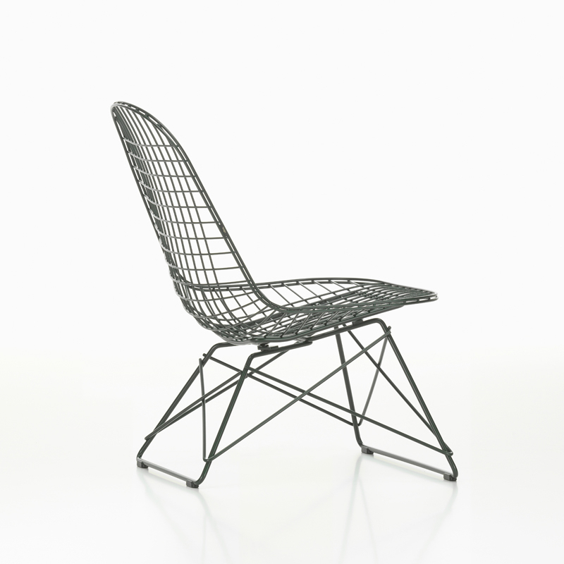 Fauteuil EAMES WIRE CHAIR LKR Vert foncé VITRA