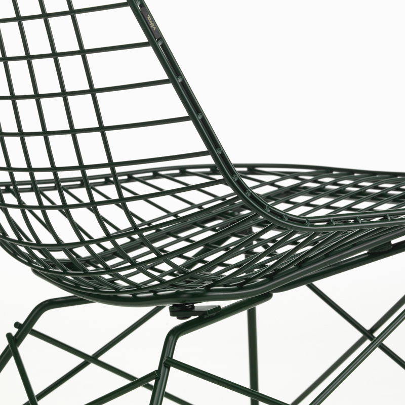 Fauteuil EAMES WIRE CHAIR LKR Vert foncé VITRA