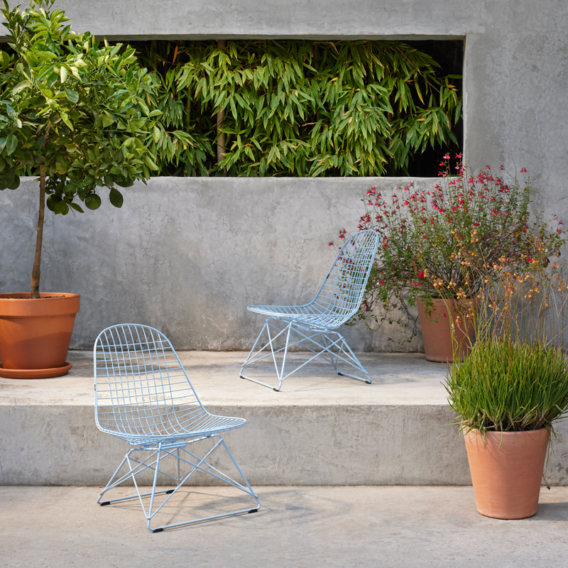 Fauteuil EAMES WIRE CHAIR LKR Vert foncé VITRA