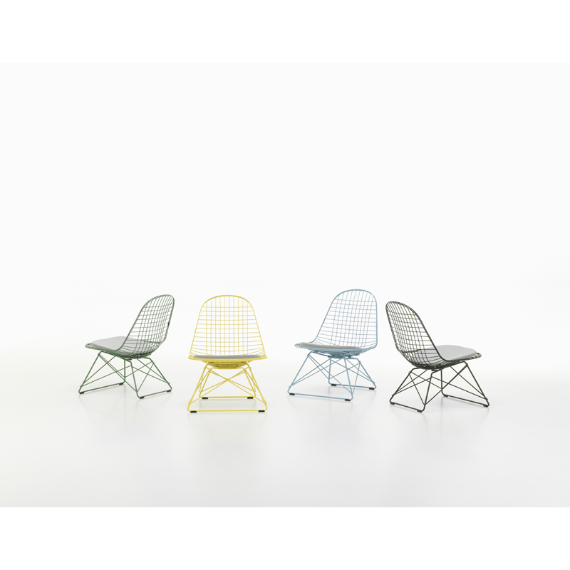 Fauteuil EAMES WIRE CHAIR LKR Vert foncé VITRA