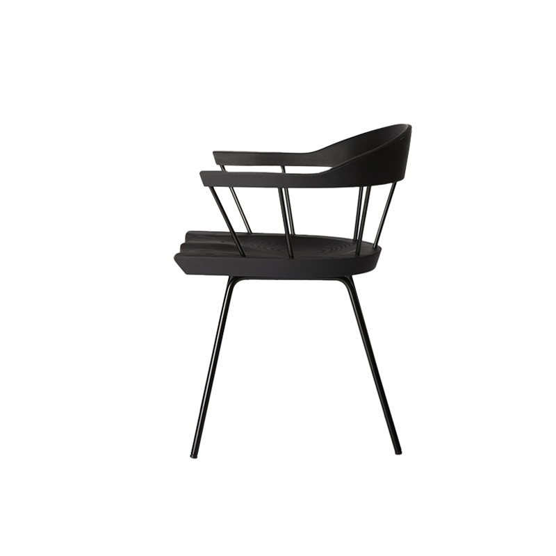 Chaise SPINDLE Frêne ébène/ noir BASSAMFELLOWS