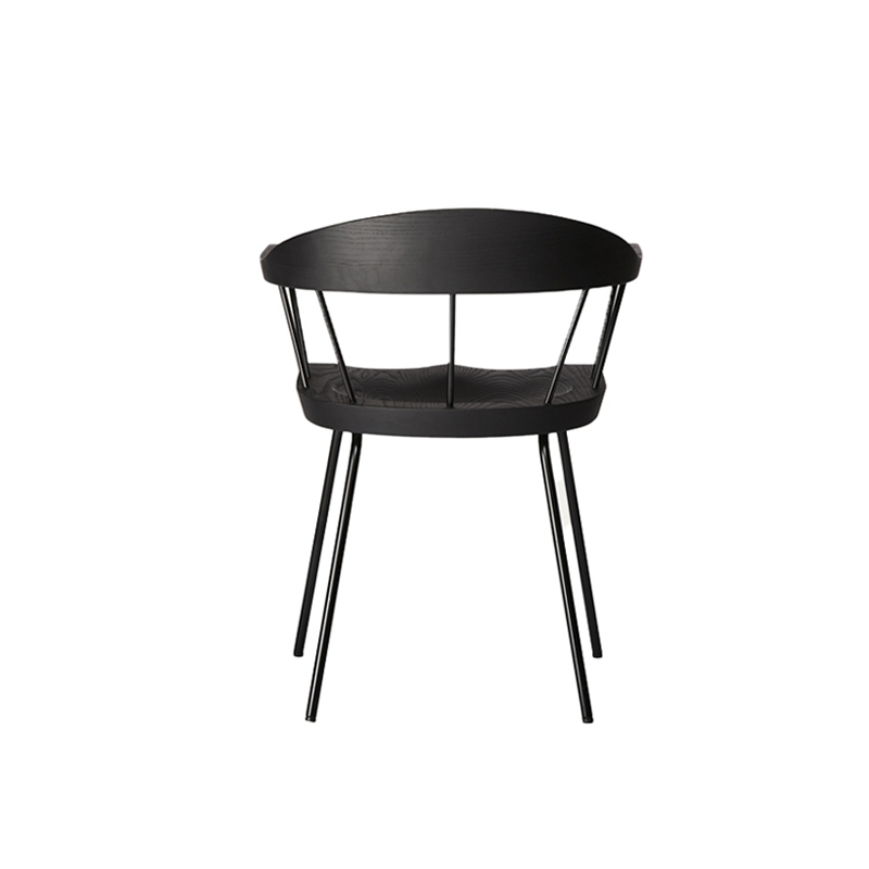 Chaise SPINDLE Frêne ébène/ noir BASSAMFELLOWS