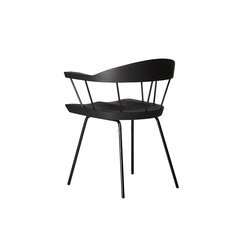 Chaise SPINDLE Frêne ébène/ noir BASSAMFELLOWS