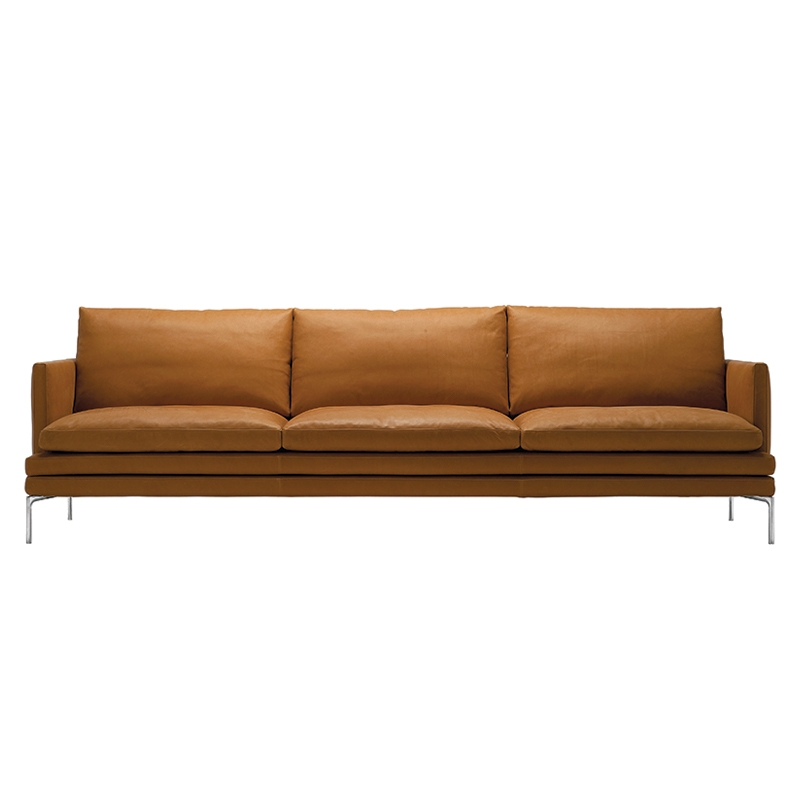 Canapé WILLIAM 3 places L 266 Marron 0414 ZANOTTA