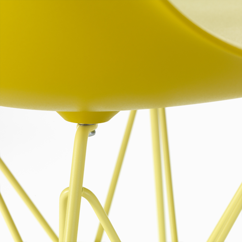 Chaise EAMES PLASTIC CHAIR DSR COLOURS Moutarde RE/ citron VITRA