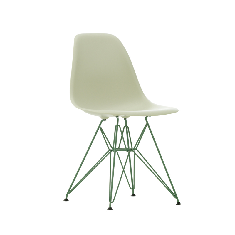 Chaise EAMES PLASTIC CHAIR DSR COLOURS Gris galet RE/ vert mousse Eames VITRA