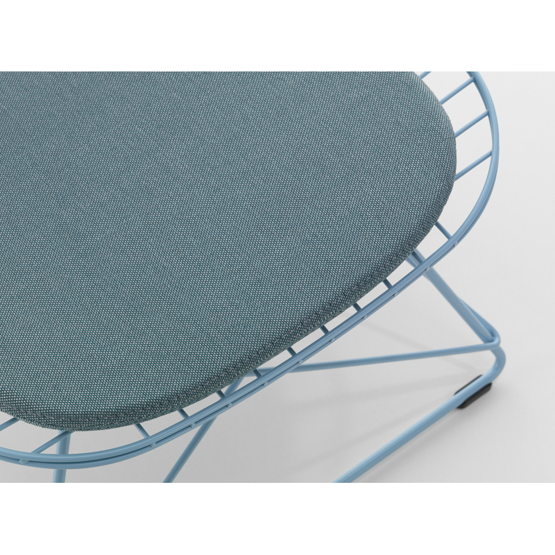 Coussin Coussin d'assise SOFT SEAT OUTDOOR Type A Simmons 53 blanc/bleu acier VITRA