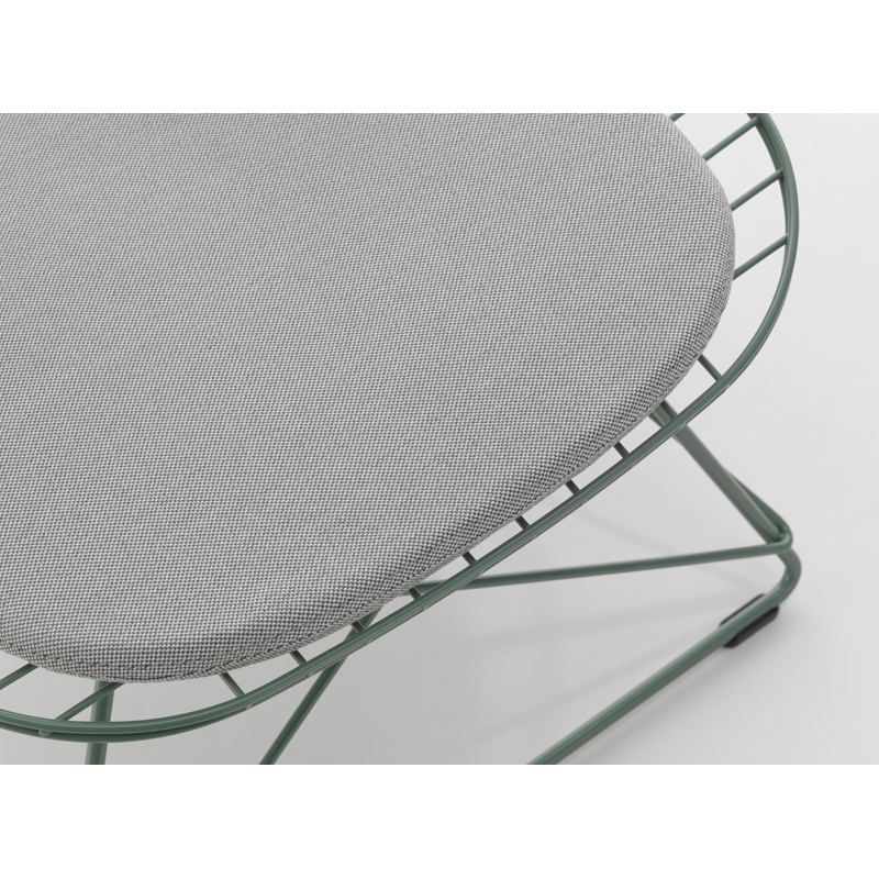 Coussin Coussin d'assise SOFT SEAT OUTDOOR Type A Simmons 55 gris/blanc VITRA