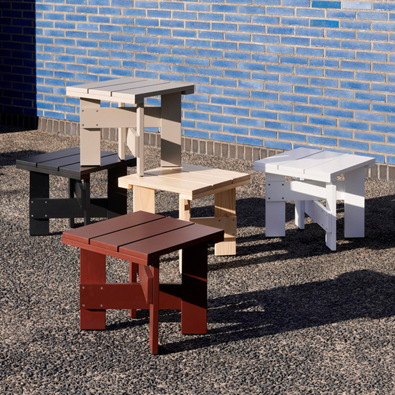 Table basse extérieur Table basse CRATE Noir HAY