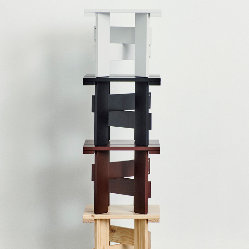 Table basse extérieur Table basse CRATE Noir HAY