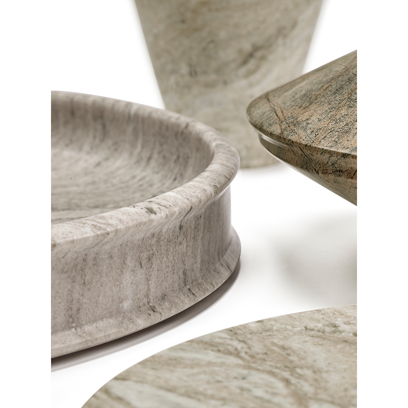 Assiette Soucoupe DUNE M Marron clair SERAX