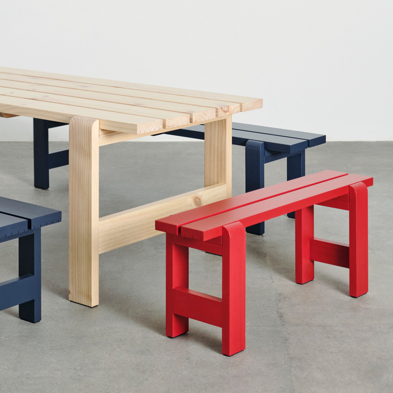 Banc extérieur Banc WEEKDAY L 111 Rouge HAY