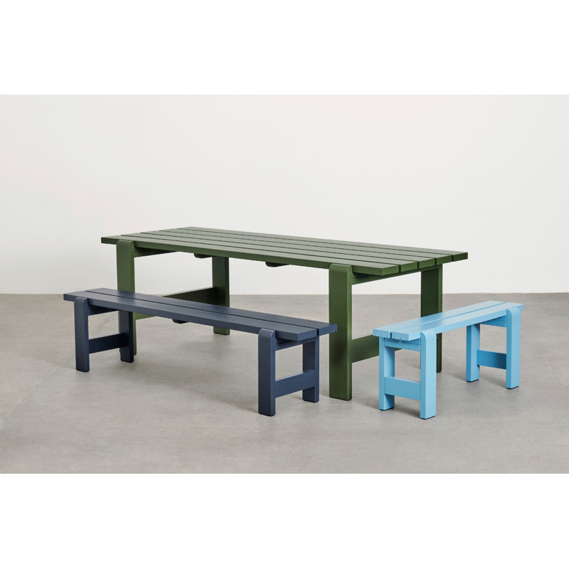 Banc extérieur Banc WEEKDAY L 111 Bleu acier HAY