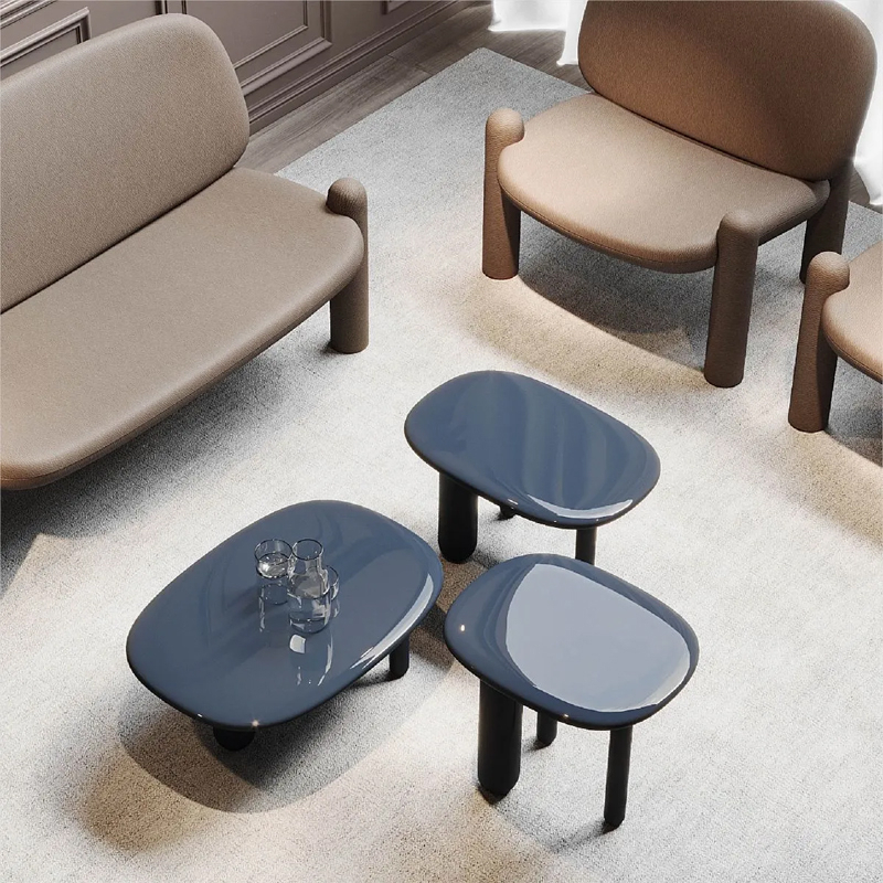 Table d'appoint guéridon TOTTORI L 54 Marron DRIADE