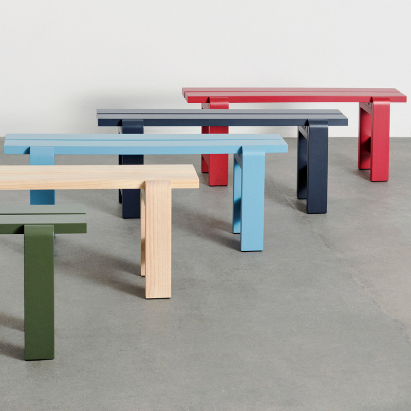 Banc extérieur Banc WEEKDAY L 140 Bleu acier HAY