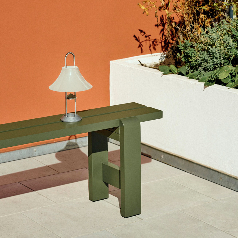Banc extérieur Banc WEEKDAY L 140 Vert olive HAY