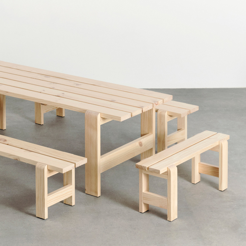 Banc extérieur Banc WEEKDAY L 140 Pin HAY