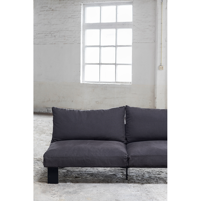 Canapé BENCH module d'angle Charbon SERAX