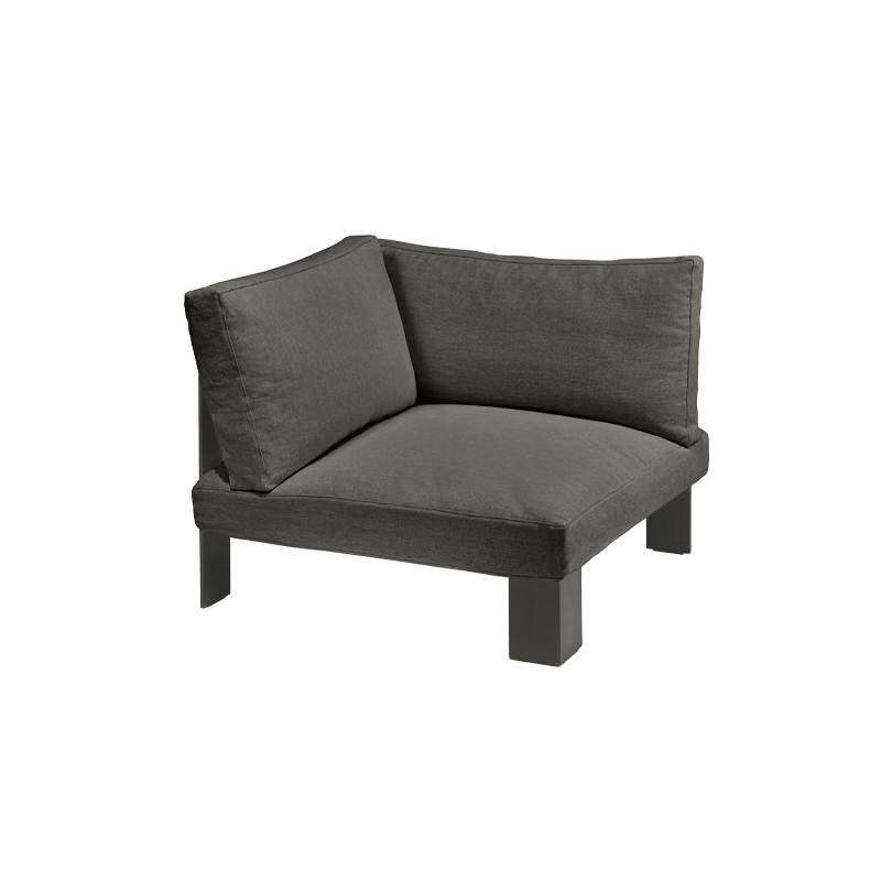 Canapé BENCH module d'angle Charbon SERAX