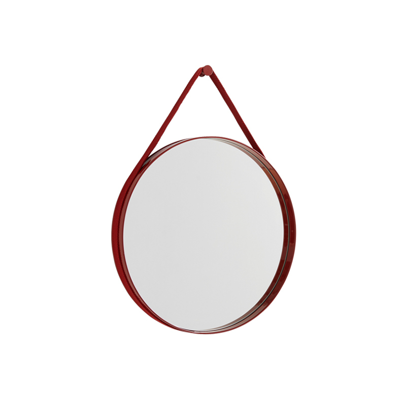 Miroir Miroir STRAP NO 2 Ø 50 Rouge HAY