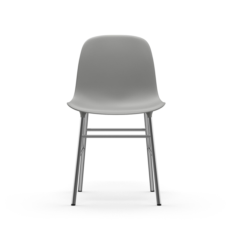 Chaise FORM CHAIR piètement chrome Gris Normann Copenhagen