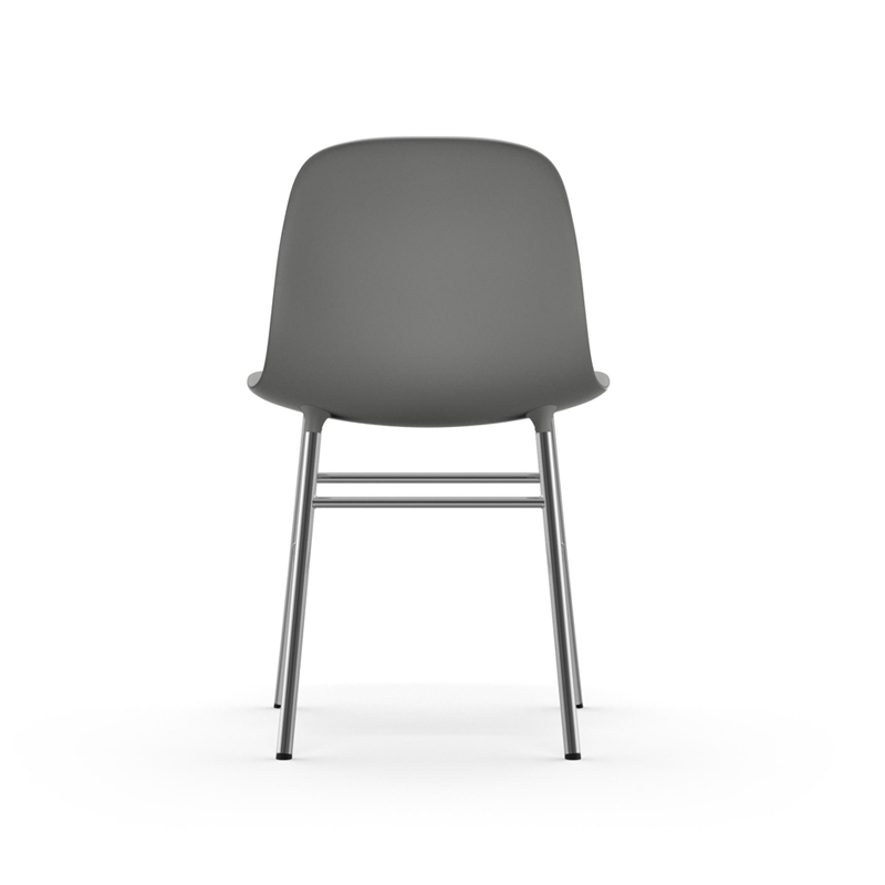 Chaise FORM CHAIR piètement chrome Gris Normann Copenhagen