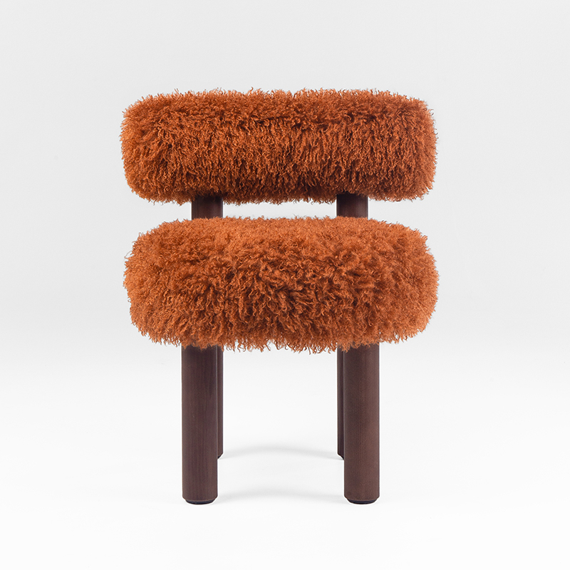 Chaise GROPIUS CS2 FLUFFY Azur cotonneux Mordore/ frêne marron NOOM HOME