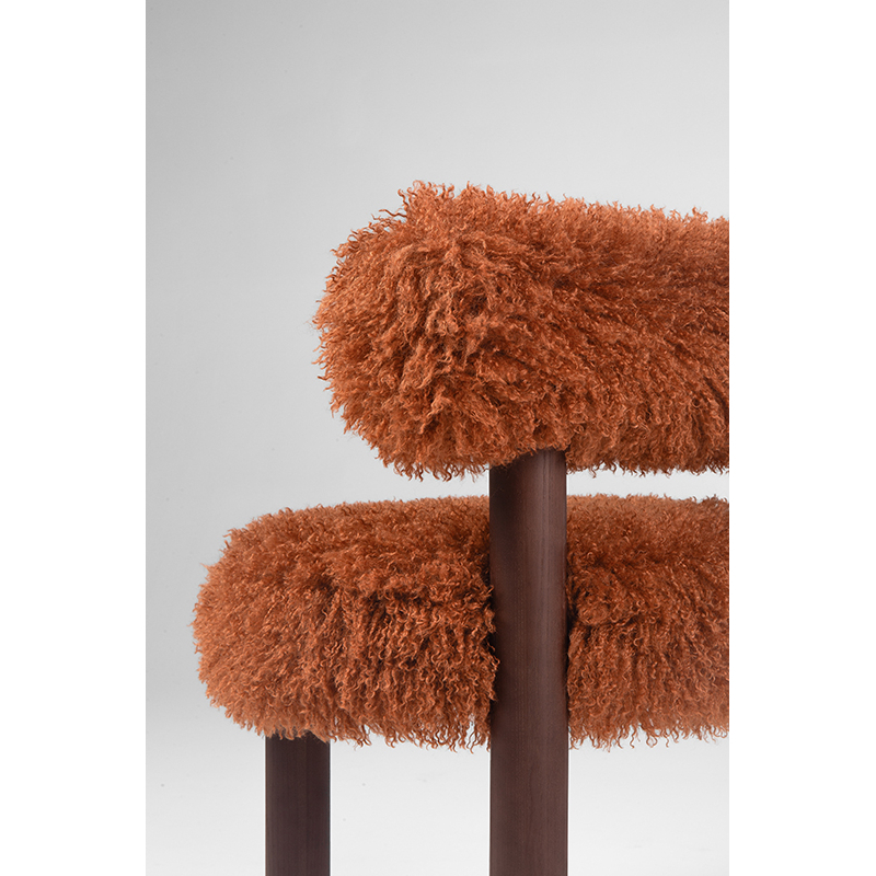 Chaise GROPIUS CS2 FLUFFY Azur cotonneux Mordore/ frêne marron NOOM HOME
