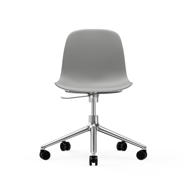 Chaise FORM CHAIR piètement à roulettes Gris Normann Copenhagen