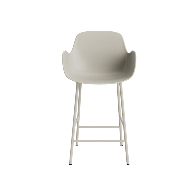 Tabouret haut FORM BAR ARMCHAIR Gris chaud Normann Copenhagen