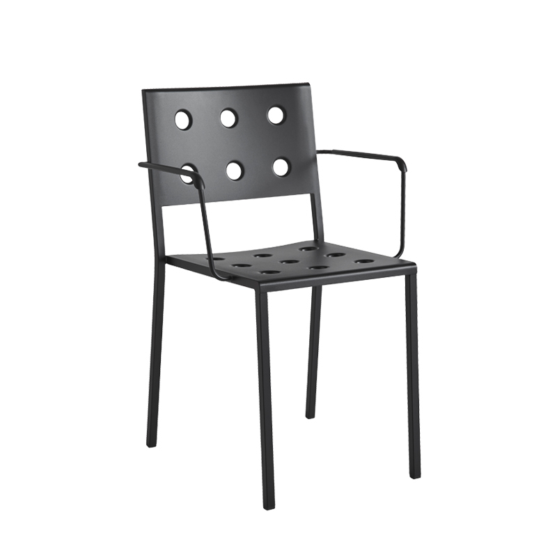 BALCONY DINING chair with armrests Anthracite