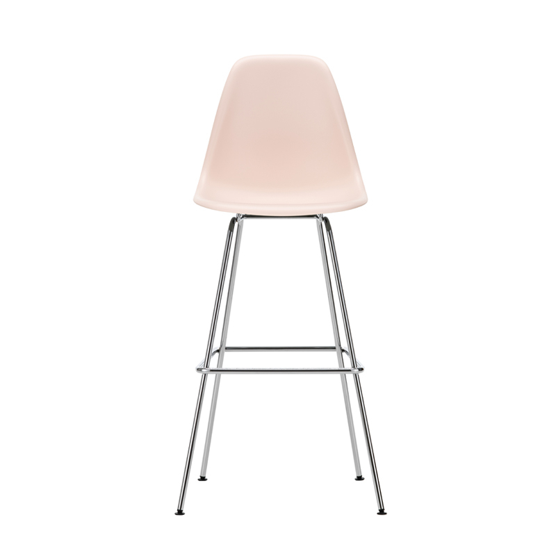 Tabouret haut EAMES PLASTIC STOOL High Rose tendre RE VITRA