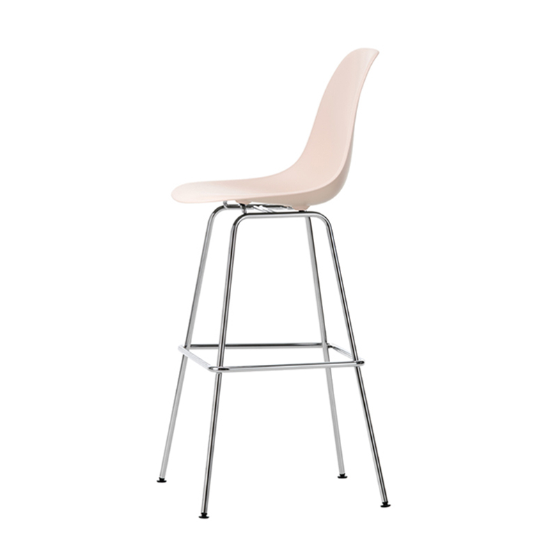 Tabouret haut EAMES PLASTIC STOOL High Rose tendre RE VITRA