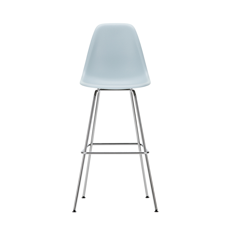Tabouret haut EAMES PLASTIC STOOL High Gris bleuté RE VITRA
