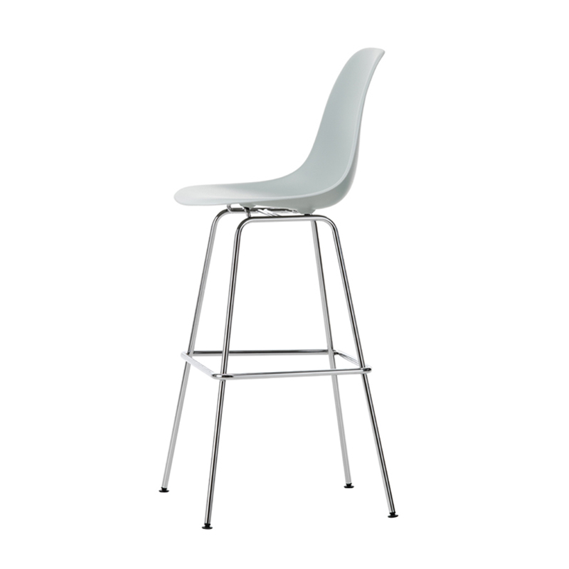 Tabouret haut EAMES PLASTIC STOOL High Gris clair RE VITRA