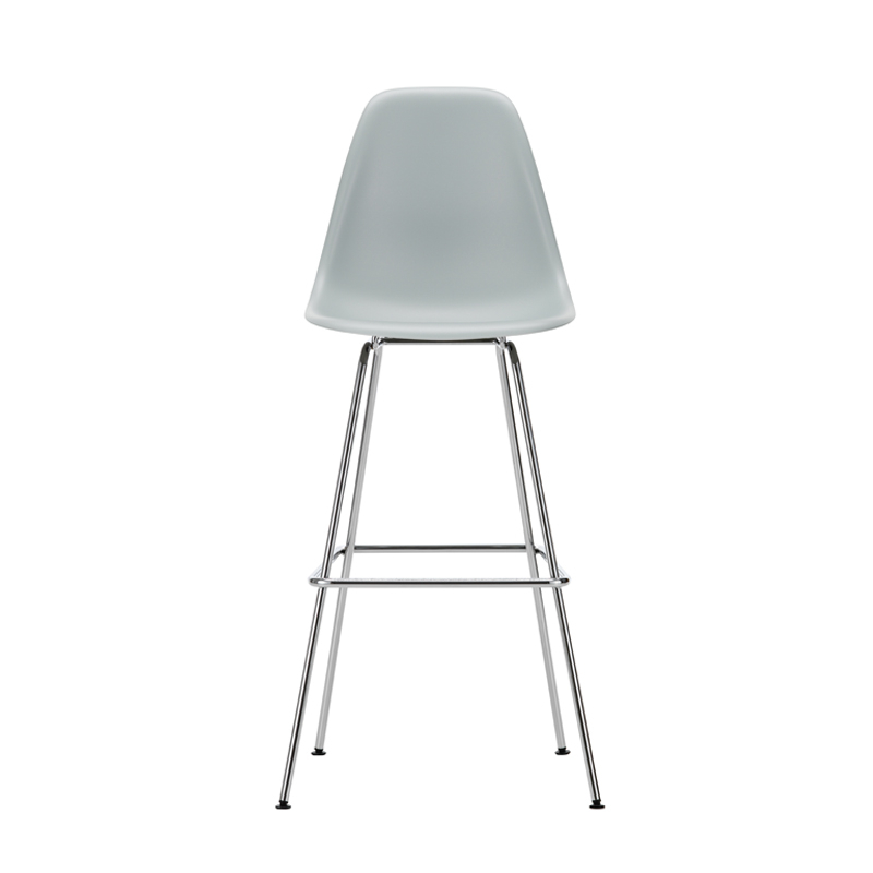 Tabouret haut EAMES PLASTIC STOOL High Gris clair RE VITRA
