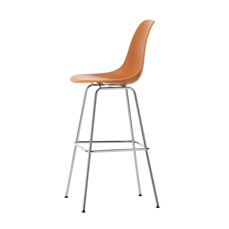 Tabouret haut EAMES PLASTIC STOOL High Orange rouille RE VITRA