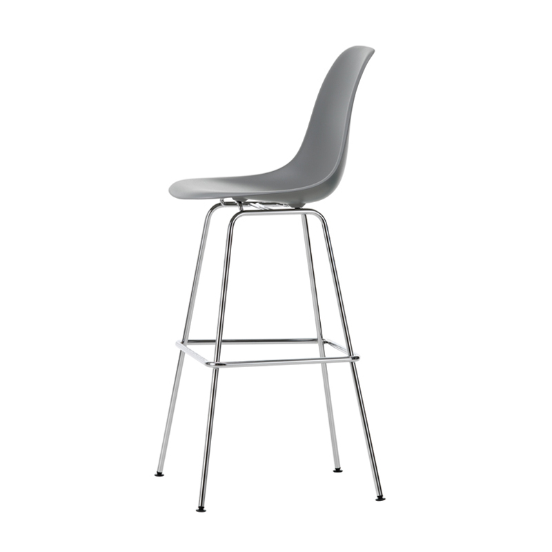 EAMES PLASTIC STOOL High Granite Grey RE