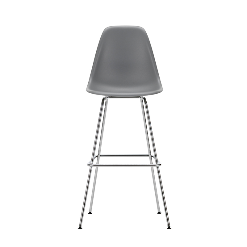 EAMES PLASTIC STOOL High Granite Grey RE